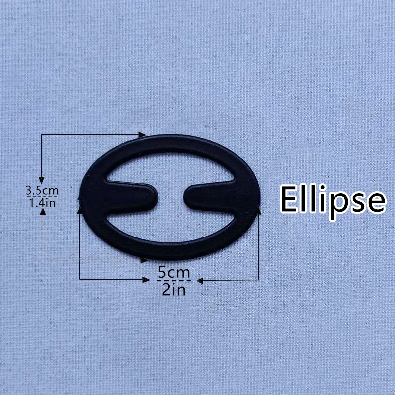 12/ pcs Elliptic shape Women Bra Strap Clips Fashion Wedding Party Invisible Bra Buckle Holders Underwear Non-slip Cross St