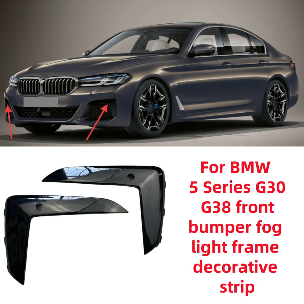 Für BMW 5er G30 G38 2021-2022 Auto Frontstoßstange Nebelscheinwerfer-Rahmen Dekorative Leiste OE: 511187747845 51118747846