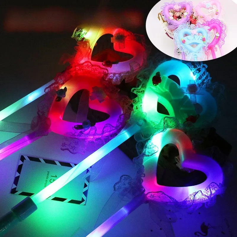 Magic wand children's luminous toy fairy love wand colorful princess flash small magic wand birthday festival