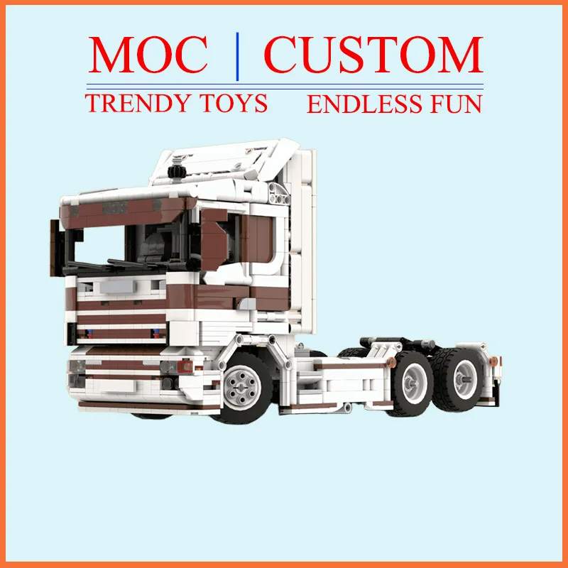 Specially Customized MOC Classic 6x2 Tractor Model - Trendy Educational Toys, Fun and Relaxing Toy Hot Selling Holiday gifts