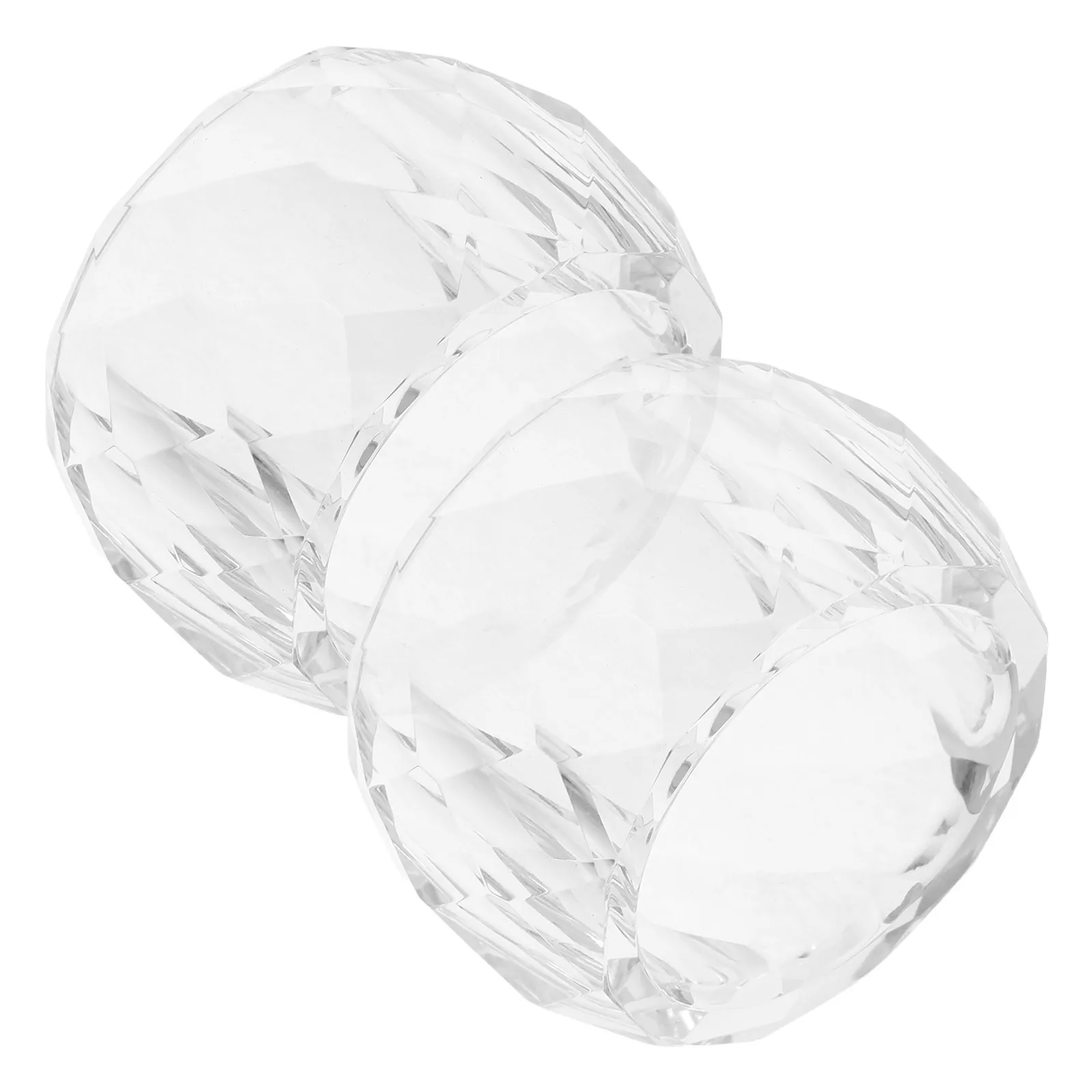 

2Pcs Transparent Crystal Napkin Holders Elegant Party Table Decorations Wedding Reception Holiday Party Napkin Decorations