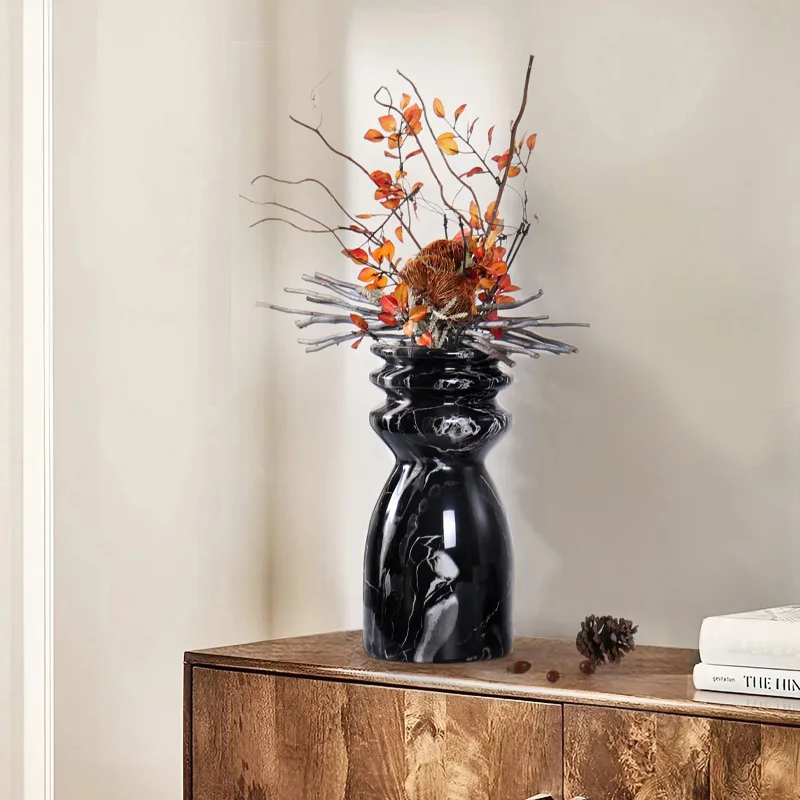 hydroponic vase dried flower arrangement immortal flower ware living room TV cabinet desktop soft decoration ornament