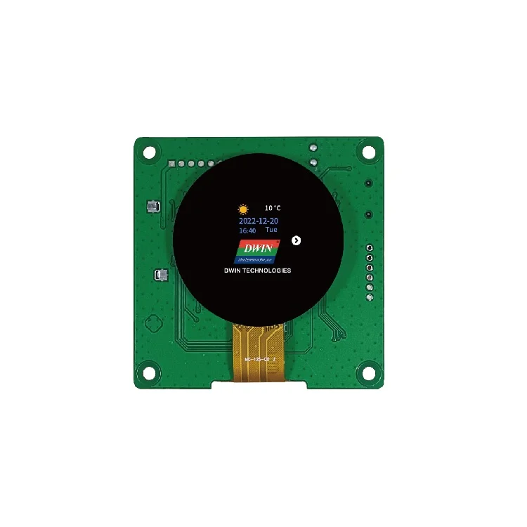 

2026 DWIN 1.3 Inch Circular LCD 240*240 262K Colors Round IPS LCD Display Module Capcitive Touch Screen HMI Panel