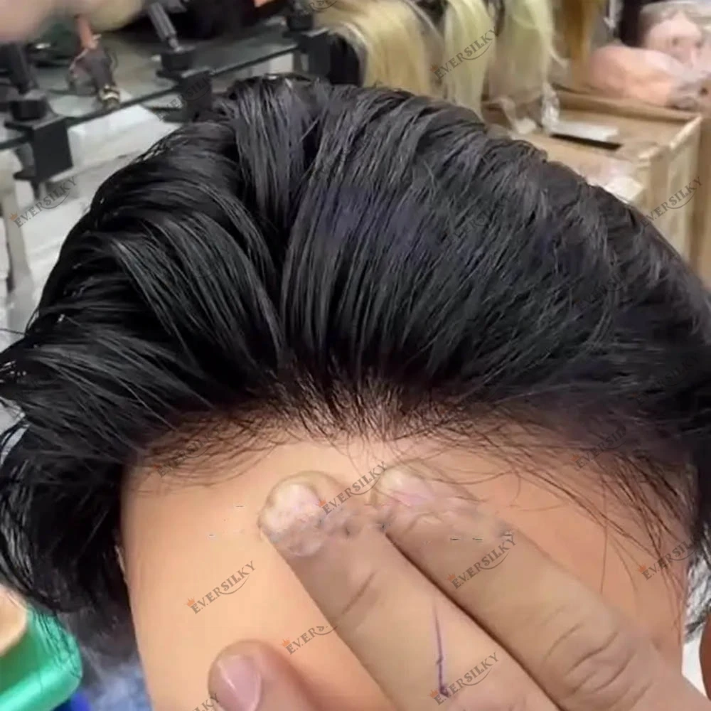 

Супернатуральный парик-накладка V-loop Microskin из человеческих волос для мужчин, 0.06 мм, незаметный, с тонкой кожной основой, протез для восстановления волос при выпадении