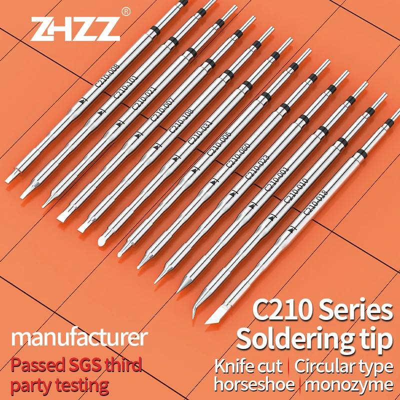 

C210 Integrated Soldering Iron Tips C210018/007/08/001/021 Heating Core Efficient Heat Conduction for JBC T210 Soldering station