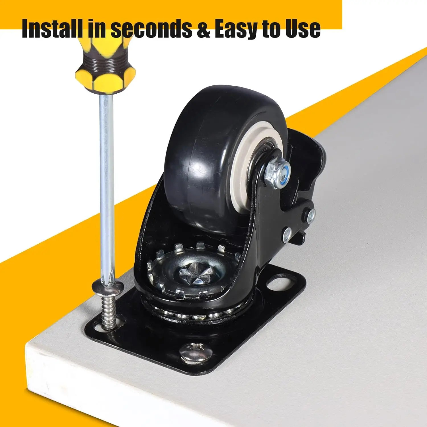 عجلات مطاطية للخدمة الشاقة ، بكرات عجلات للأثاث ، عجلات العجلات ، عجلة العجلات ، عجلة العجلات ، صناعية مع فرامل ، 4 4.5 #3