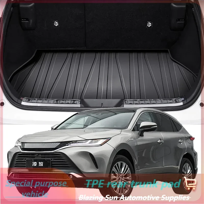 Car Auto Rear Boot Cargo Liner Tray Trunk Mat Carpet for Toyota HARRIER 2022-2024 Cushion Pad Carpet Pad Anti-dirty Anti-water