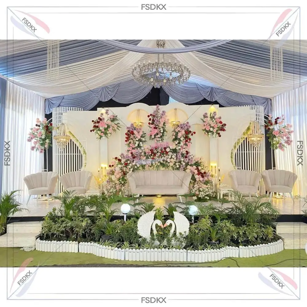 

Promotional Wedding Banquet Hotel White Black Logo Acrylic PVC Background Decoration Acrylic Welcome Sign Frame