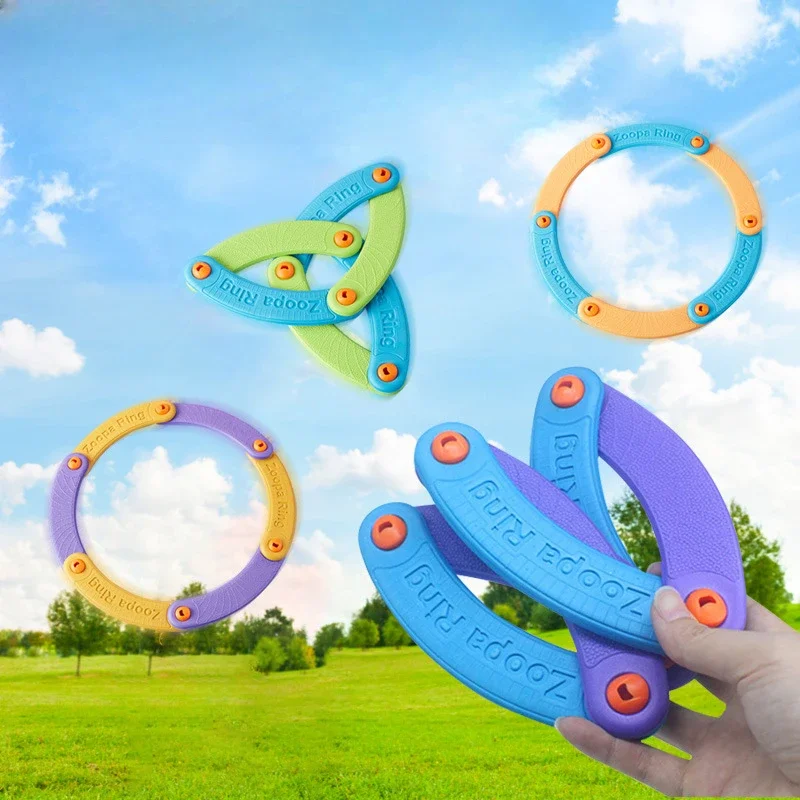 Creative and versatile vocal flying ring EVA soft material foldable Flying disc for children's outdoor safety sport toy