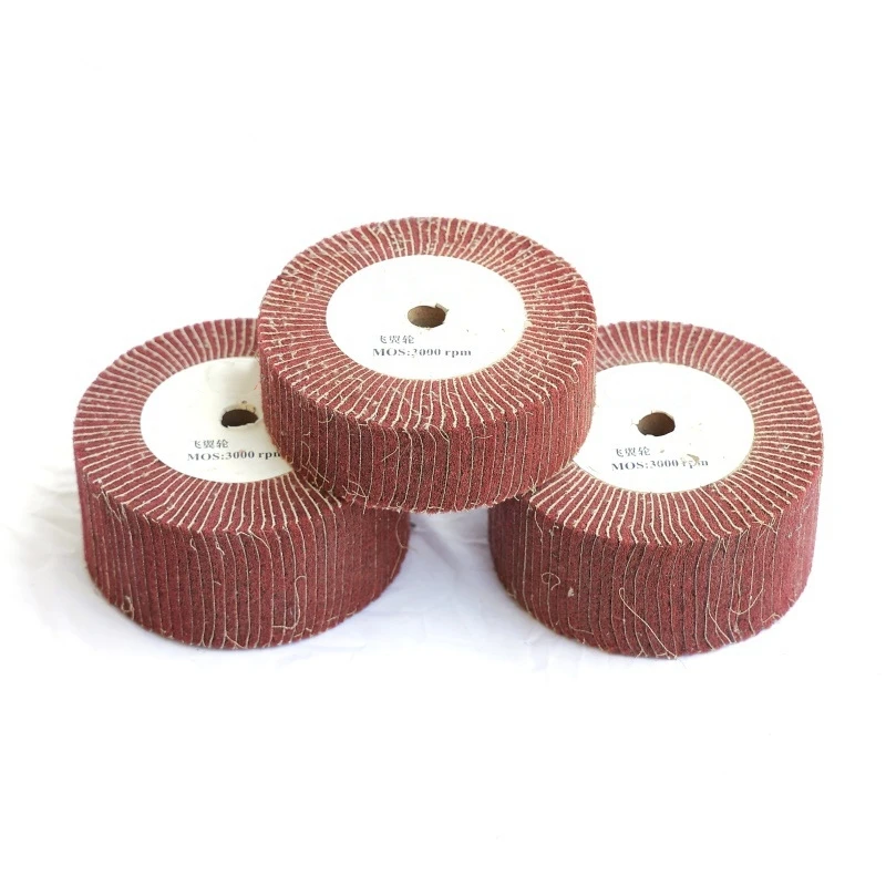 

Baijie Cloth Polishing Wheel Vertical Angle Grinding Flying Wing Wheel Red Stainless Steel Wire Drawing Wheel