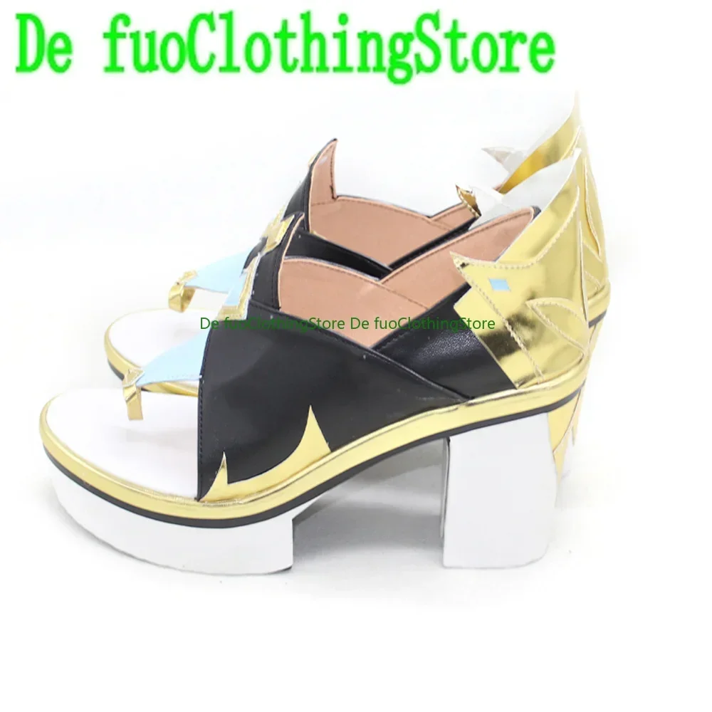 أحذية جينشين إمباكت شينه التأثيرية أحذية لعبة أنيمي كرنفال حفلة الهالوين عيد الميلاد Defu متجر أحذية الملابس #3