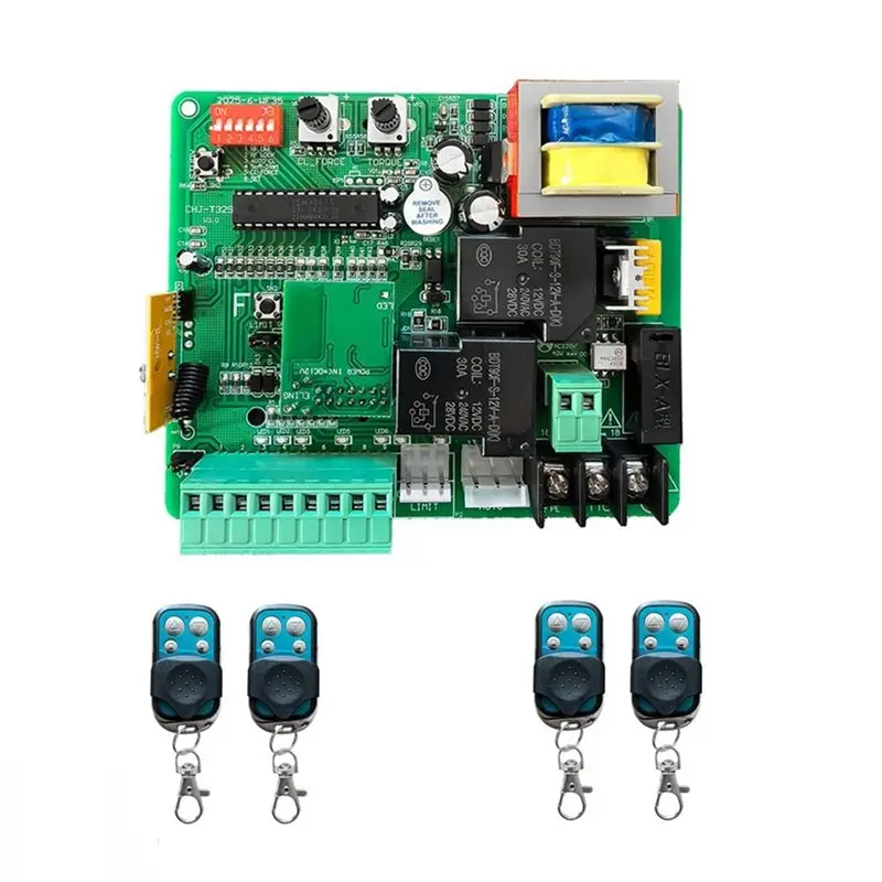 [a92z-new】-220v-sliding-gate-motor-control-board-with-433mhz-remote-control-tuya-smart-door-module-electric-door-motor-circuit-b