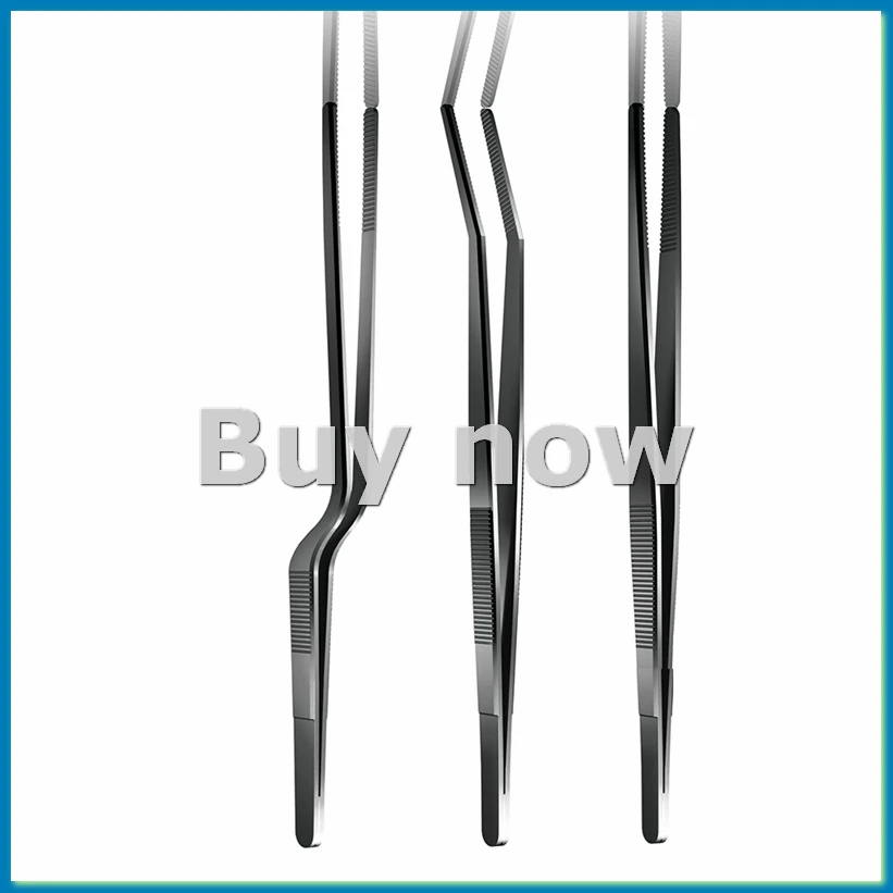 

Набор из 3 длинных пинцетов-щипцов 30 см, многофункциональные кухонные щипцы из нержавеющей стали для сервировки — ABYS