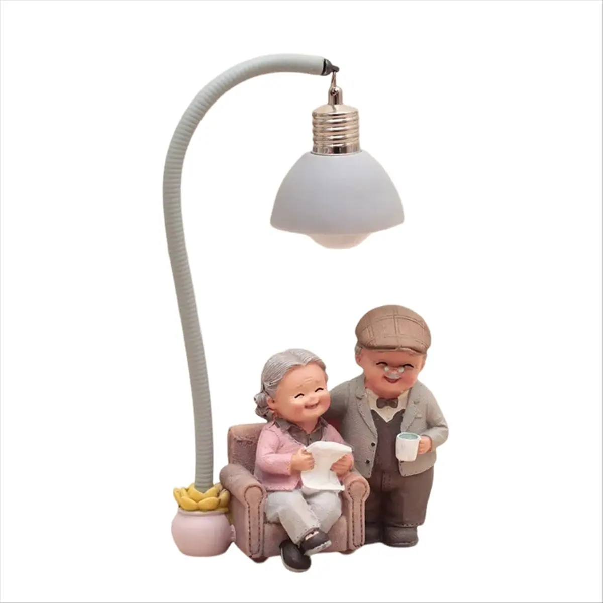 A58Z Couple Presents Wedding Anniversary Gift to Wife Husband Girlfriends Gift Old Man Old Woman Room,B