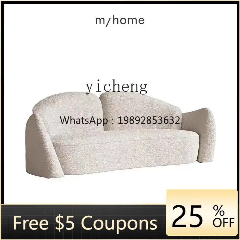 

XL Minimalist Fabric Sofa Villa Living Room Home Three-Seat Italy