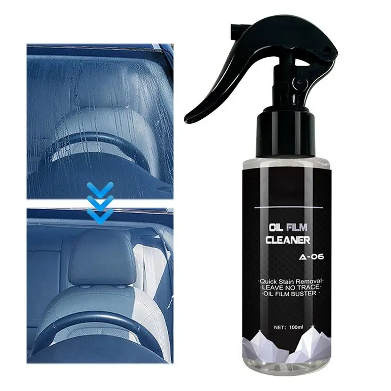 Car Glass Stain Removal Cleaner Water Proof Stain Removal Oil Film Remover Window Cleaner For Car For Car Front Windshield Clear