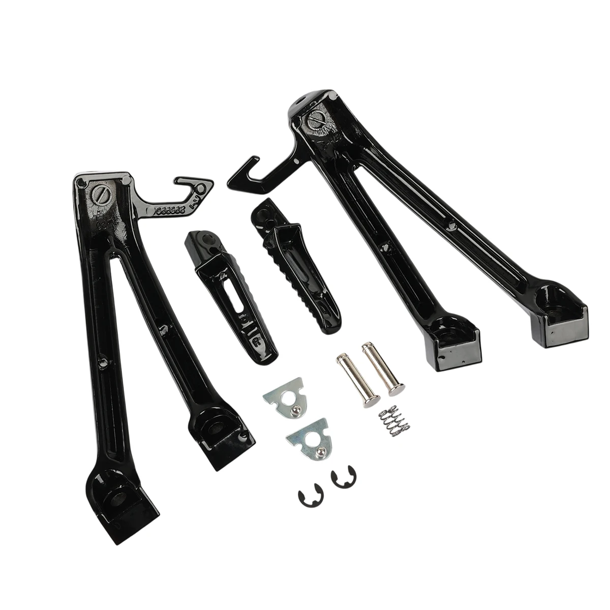 Motorcycle Rear Passenger Footrest Foot Pegs For Suzuki GSXR600 GSXR750 2006 2007 GSXR 600 750 K6 K7 Black Footrest Set