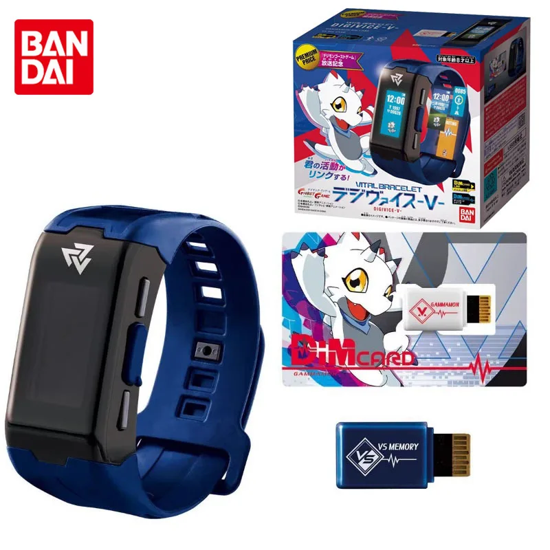 

Bandai Original Digimon Adventure VITAL BRACELET Sports Bracelet DIM CARD Anime Action Figures Toys For Boys Girls Kids Gift