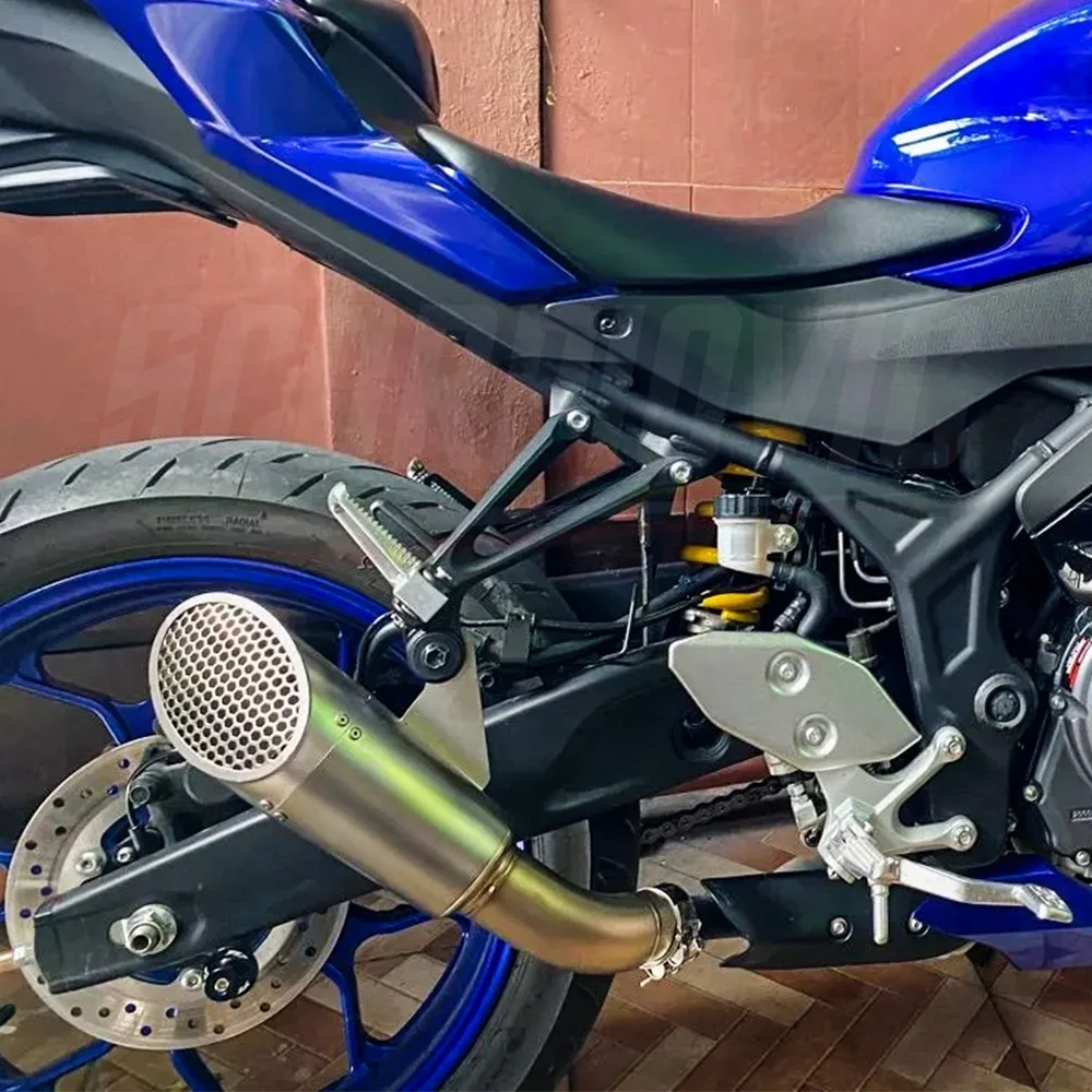 

Motorcycle Exhaust mid Link Pipe Slip-On for YZF-R3 R25 2015-2024 Escape Moto Muffler Performance Upgrade for R3 R25