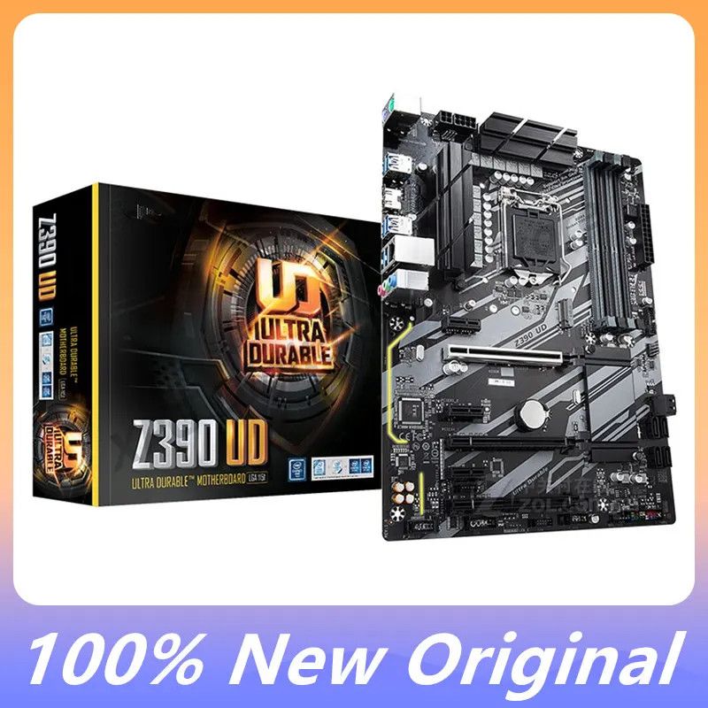 New Original GA Z390 UD Motherboard LGA 1151 Z390 Desktop Mainboard M.2 NVME PCI-E X16