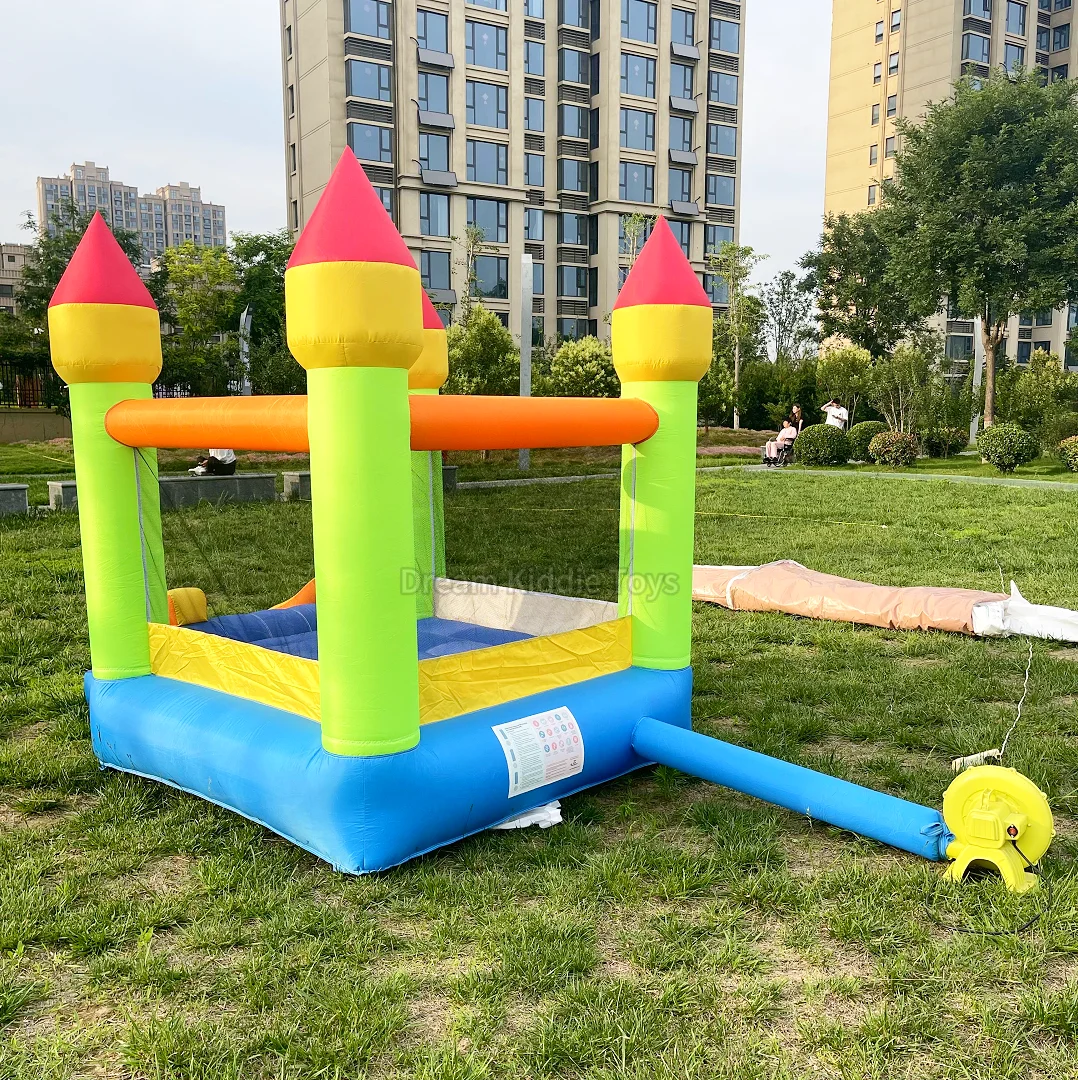 Casa de rebote inflable con tobogán, Mini CASTILLO DE SALTO para niños, rebotador inflable para alquiler de fiestas, gran oferta