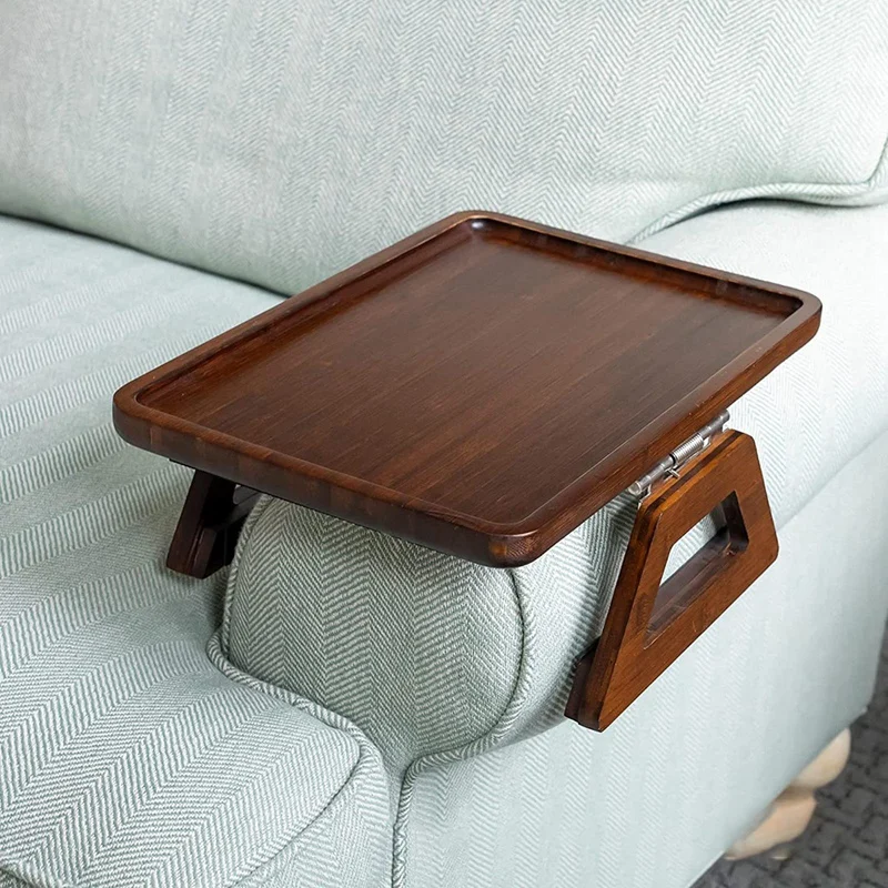 A74E-Sofa Armrest Clip Tray Armrest Tray Portable Table Side Table Sofa Table Sofa Tray For Cupcake Coffee