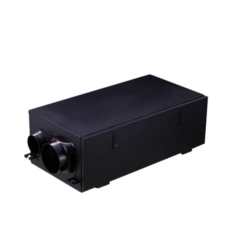 Household central DC frequency conversion direct row basement fresh air dehumidifier