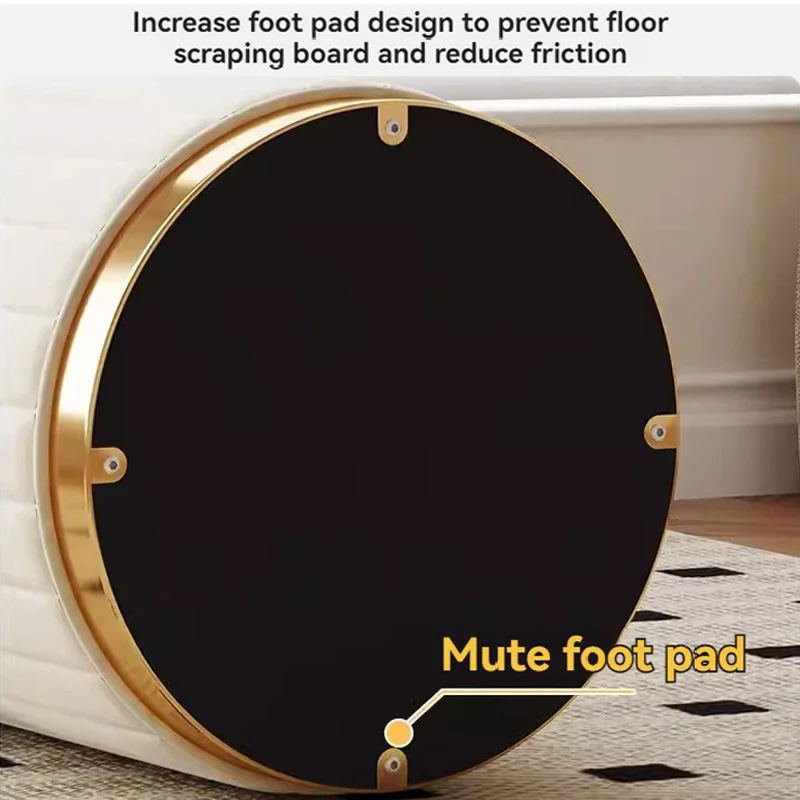 Luz de luxo penteadeira saco macio quarto principal moderno e simples internet vermelho fezes feminino penteadeira fezes redondas