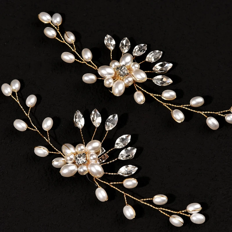Handmade Pearl Shoes Floral Shoe Accessories Sturdy Not Easy Fall Off Bridal Wedding Accessories High Heels Accessories Gentle