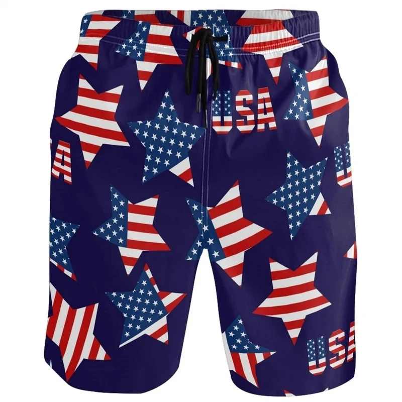 Bañador con bandera nacional Hawaiana para hombre, pantalones cortos de tablero, estampado 3D, ropa de baño informal para Surf, bañador de playa