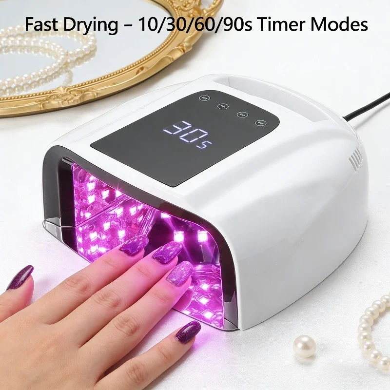 Nouvelle lampe à ongles Rechargeable sans fil Gel vernis sèche UV lumière LED pour ongles maison manucure sans fil Portable lampe à ongles