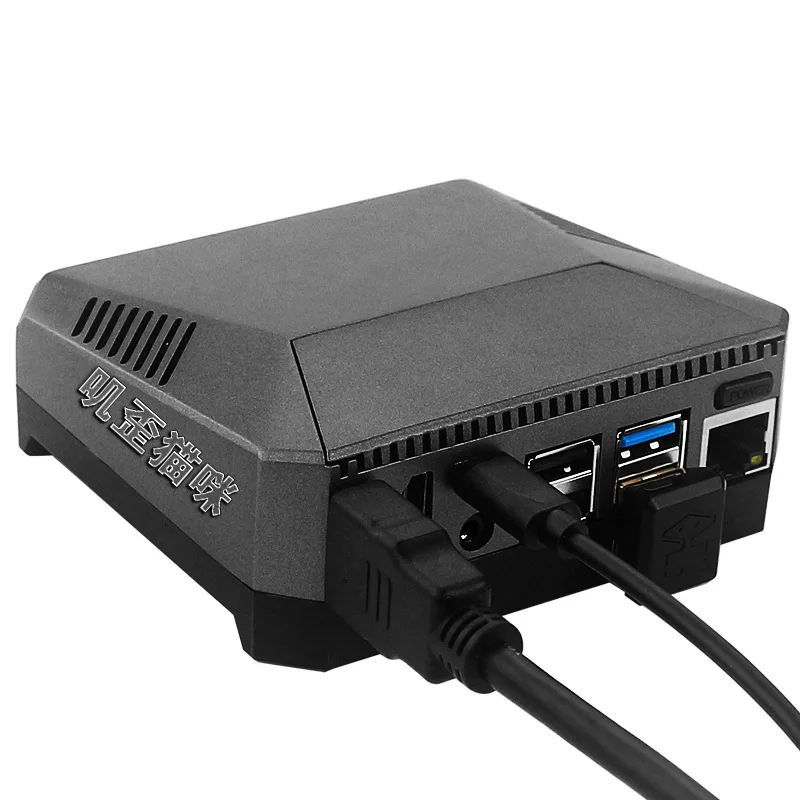 Argon One Aluminum Case for Raspberry Pi 4B - Active Cooling Fan & Built-in M.2 SSD Expansion Board