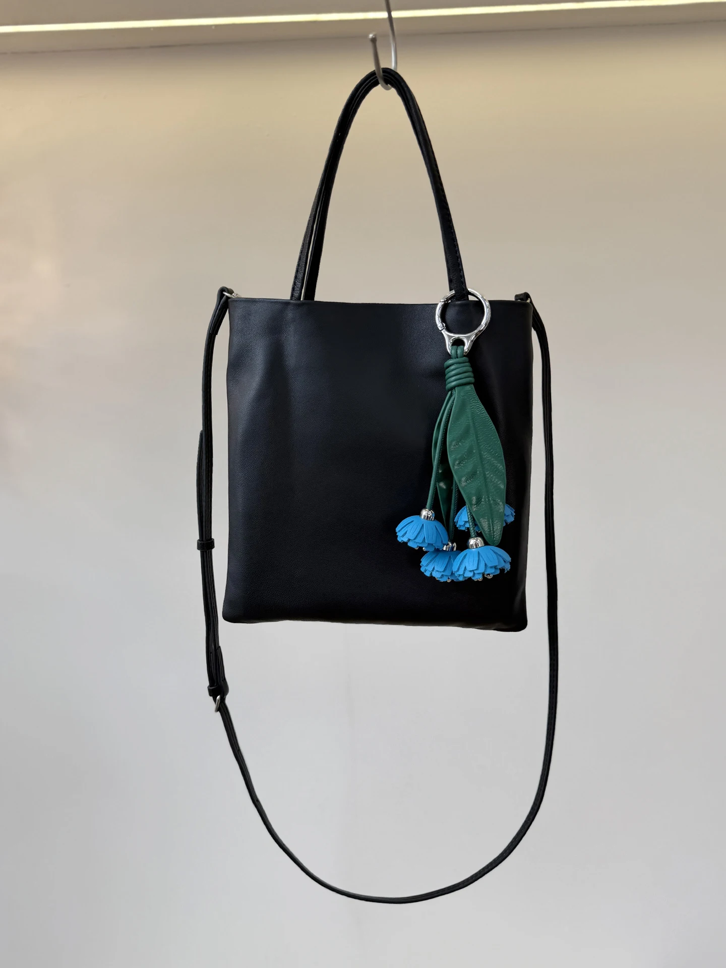 Top Layer Sheepskin Hobo Handbag Simple Tote Women's New 2026 Summer Single Shoulder Slant Cross Bag Leather Purse