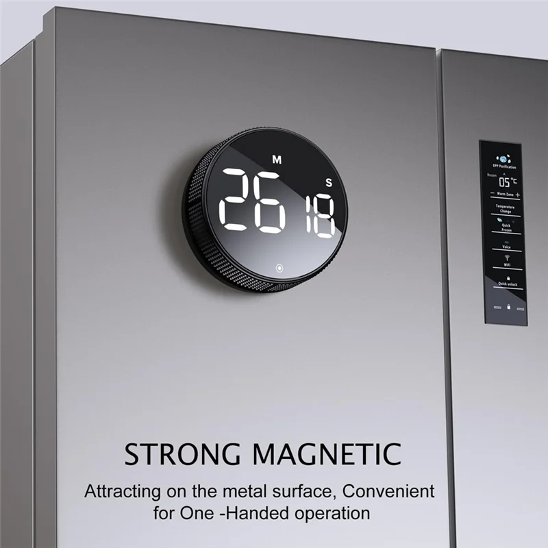 A03F-مؤقت المطبخ مع شاشة رقمية LED سطوع قابل للتعديل، Efficacy Efficana للمنزل والفصول الدراسية ومكتب الصالة الرياضية #4