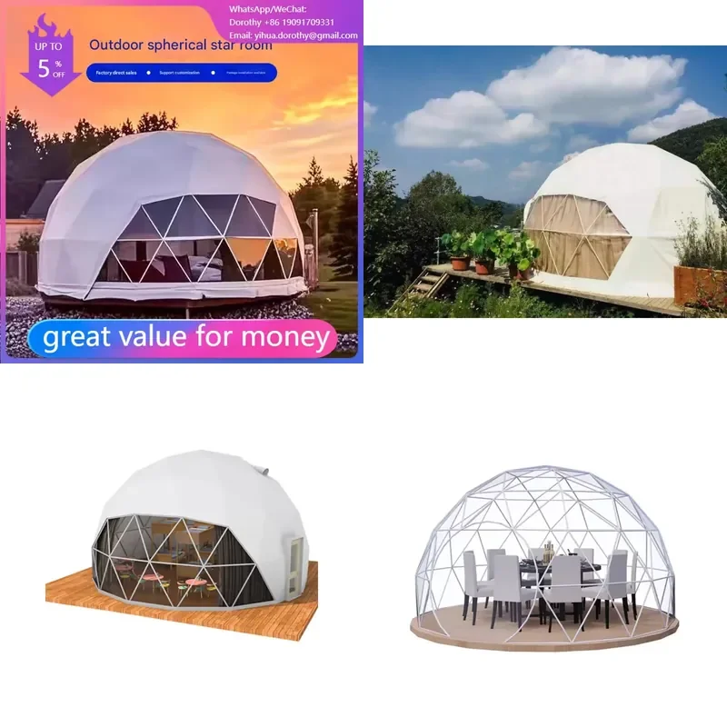 New Arrivals for PVC Fabric Luxury Dome House Tent Glamping Garden Igloo