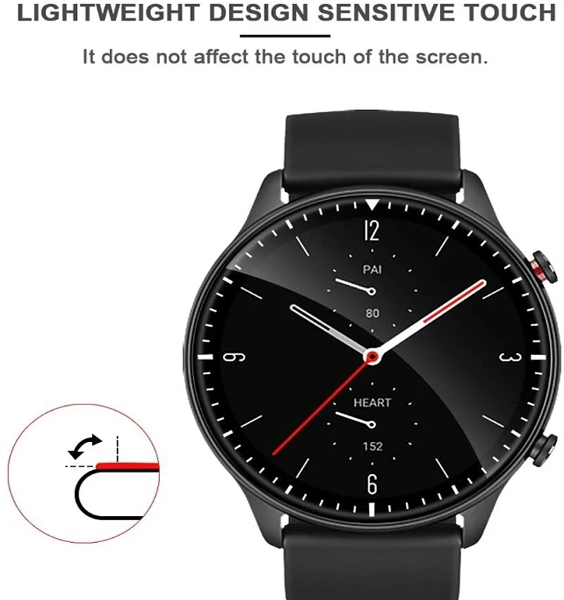 3D Curved Clear TPU Full Coverage Screen Protector For Huami Amazfit GTR 2 Smart Watch Protective Film Cover for Amazfit GTR 2