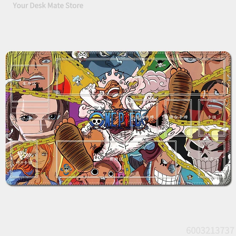 One Piece Koby & Garp Ink Wash Style TCG Playmat Beautiful Anti‑Slip Waterproof Desk Mat Suitable For Office Daily Use