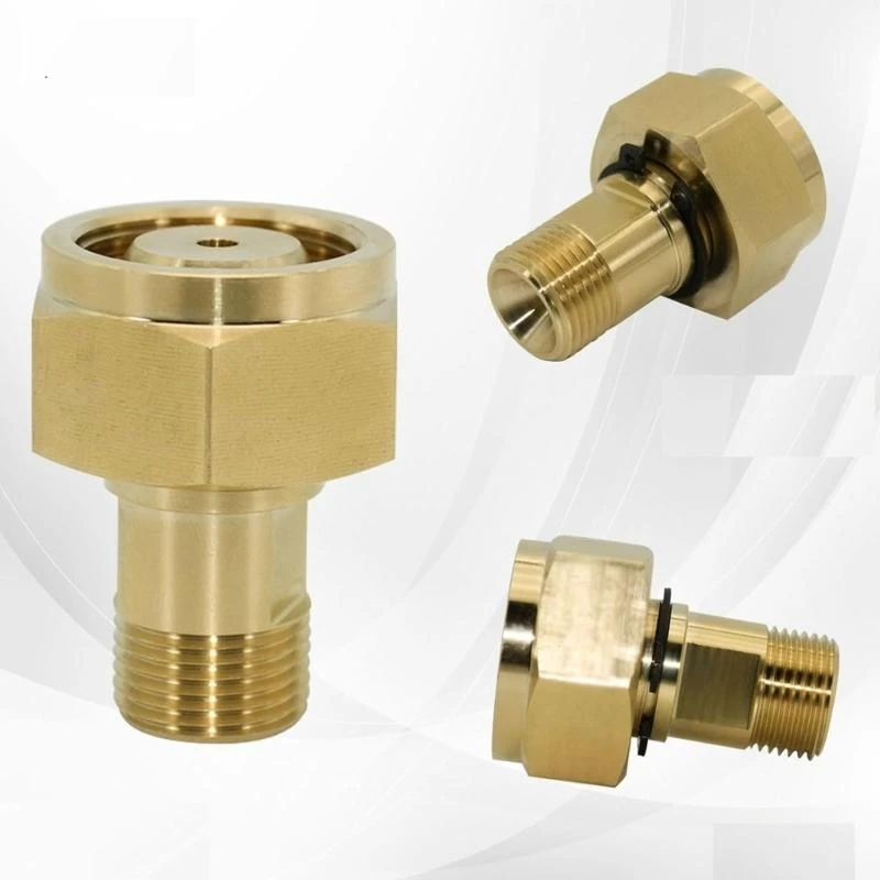 

5ASD Профессиональные твердые прочные прочные латунные материалы аксессуар для ацетиленовых регуляторов CGA 520 в CGA 200