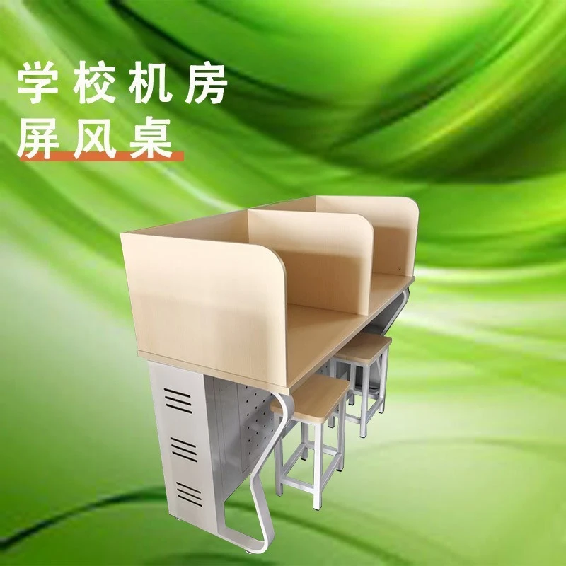 

Screen lifting review table, study room partition manufacturer baffle lift, staff office table and chair combination