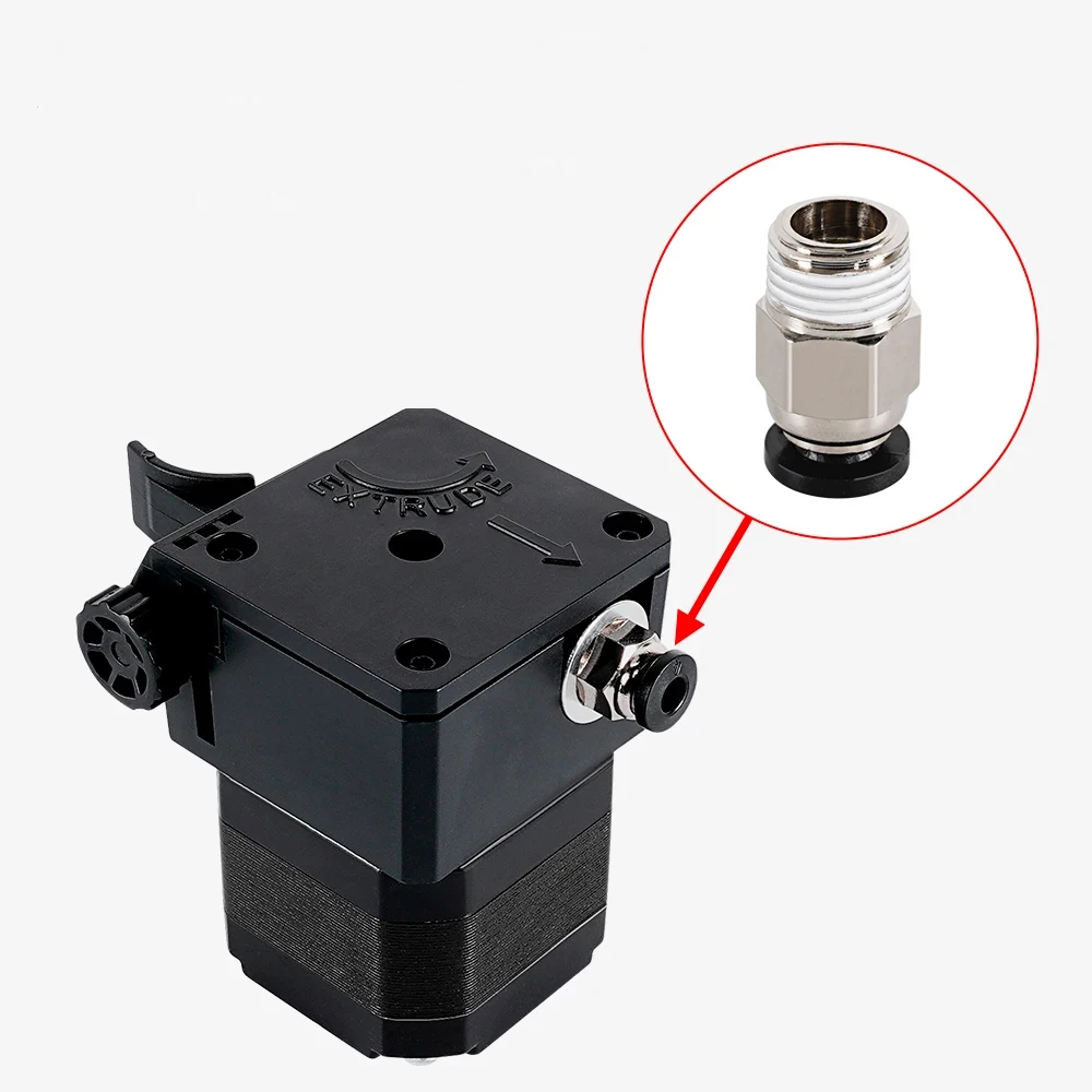 FLSUN QQ-S PRO Extrusora de peça de impressora 3D Conector de encaixe pneumático Extrusão 4mm Alimentação de tubo PTFE
