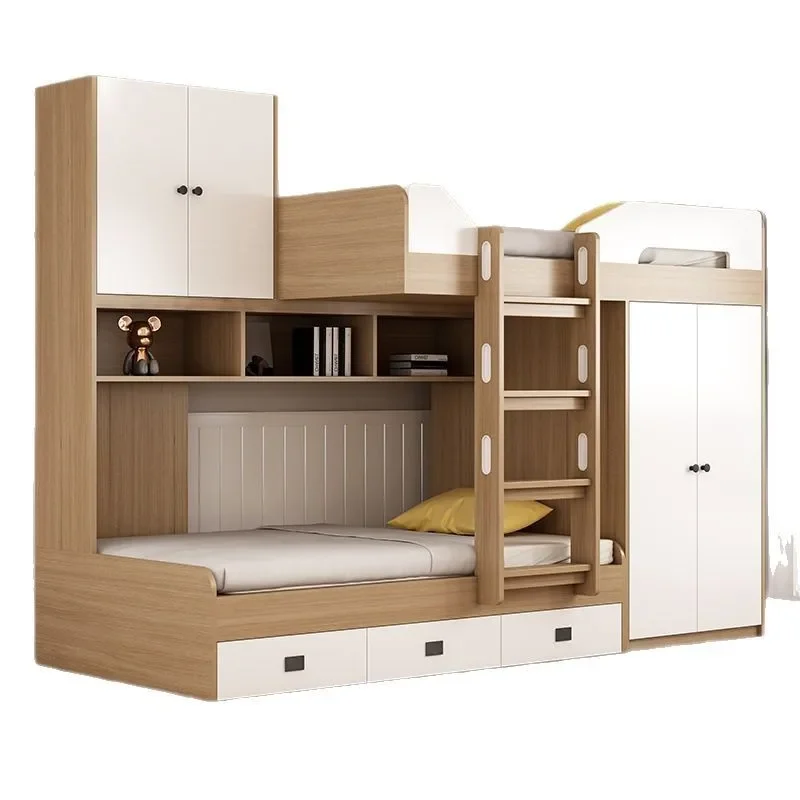 Solid wood dislocation children's bed up and down bunk bed
