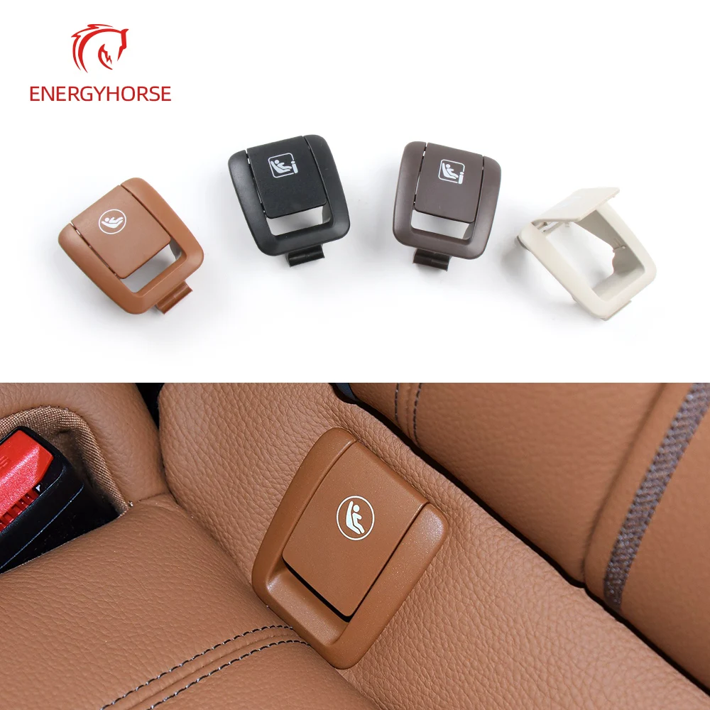 Rückseitiger Kindersitz-Sicherheitsanker Isofix-Abdeckung für BMW 5er Serie 2018-2020 G30 G30 LCI 52207451008 Schwarz Weiß Moka Cognac Beige – Detail 1