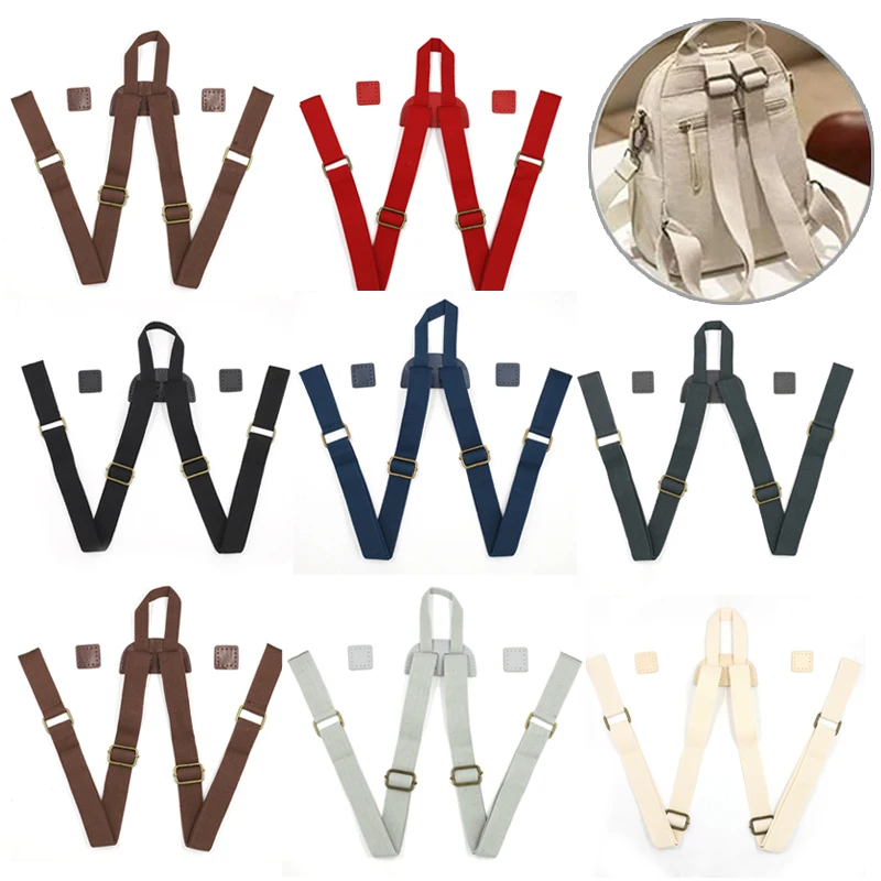 

Backpack Straps Replacement Adjustable Canvas Shoulder Strap Sewing Mount Belt for Backpacks Rucksack School Bag DIY Accessories