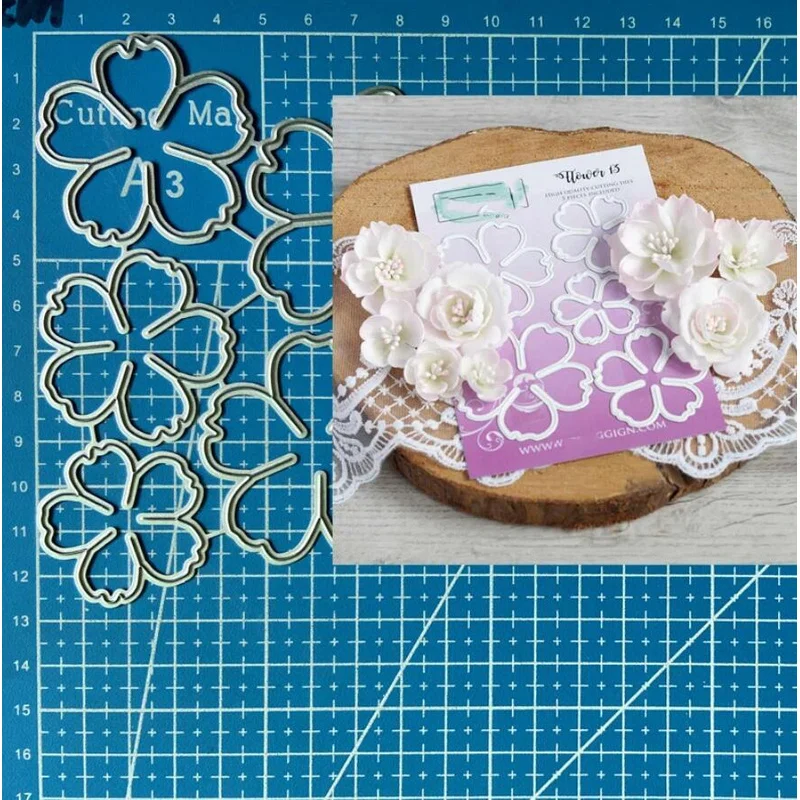 

Metal Cutting Dies Flower Scrapbooking Embossing Paper Card Crafts Stencil Mold