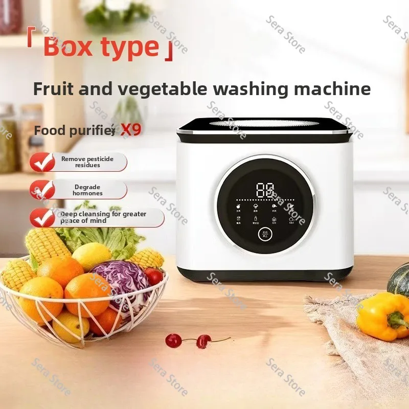 Box type fruit and vegetable washing machine OEM removal of pesticide residues sterilization Household vegetable washing machine