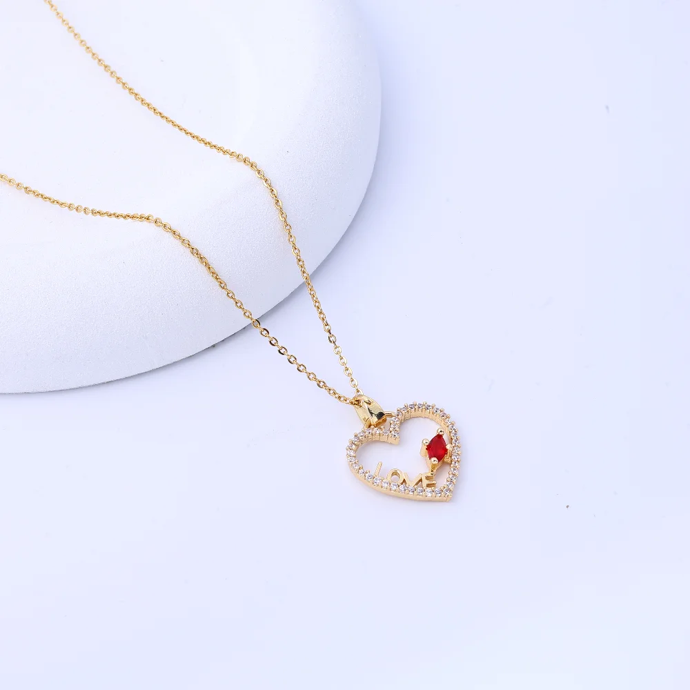 قلادة جميلة للنساء: النمط الصيني نعمة كلمة القرع قلادة التيتانيوم الصلب ضوء الفاخرة الراقية سلسلة الترقوة، Exq