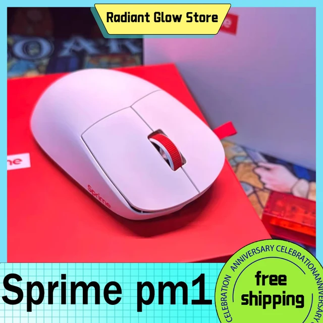 Original sprime pm1 drahtlose 8k Maus 43g leichte lange 