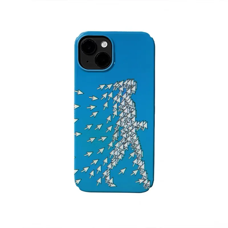 

Blue Creative Design Mouse Man Phone Case for IPHONE 17 Air 16E 15 PROMAX 14 Plus 13 12 MINI 11PRO 16Plus XR Acrylic Phone Cover
