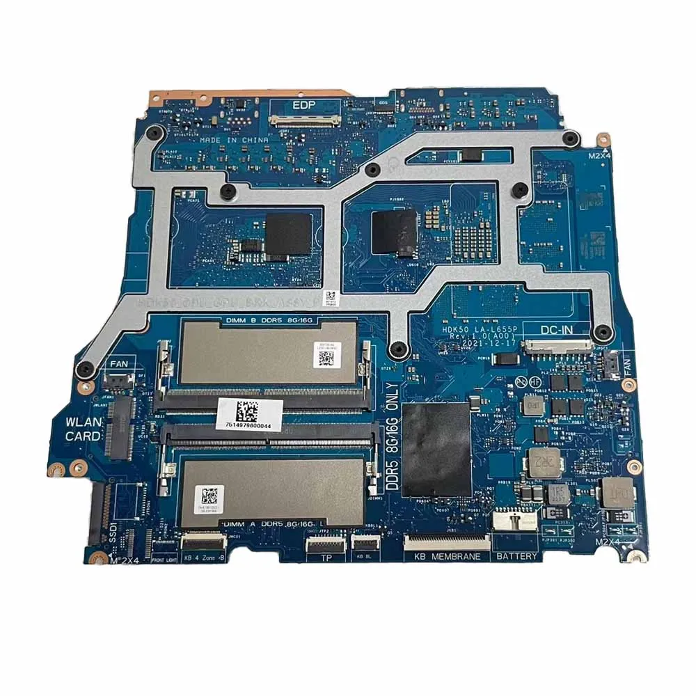 LA-L655P For Dell G15 5520 Laptop Motherboard Notebook Mainboard With I7-12700H CPU GN20-P1-A1 RTX3050Ti DDR4 tested 100% work