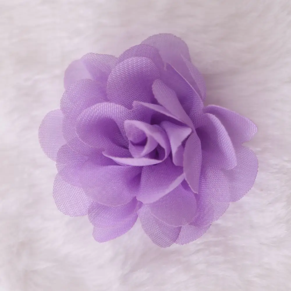 5 cm Satin Mini DIY Blumen Kinder Boutique Chiffon Blumen Weihnachten Hochzeit Mädchen Haarspangen oder Keine Clips Zubehör 30 teile/los – Detail 14